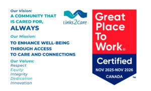 Great Place to Work Badge 2025-2026 Links2Care